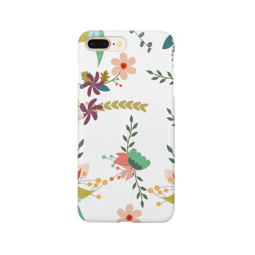 爽やかな花柄 Smartphone Case