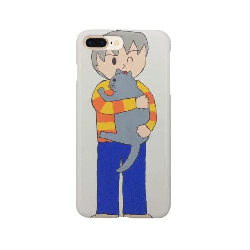 太っちょニャンコとお兄さん Smartphone Case