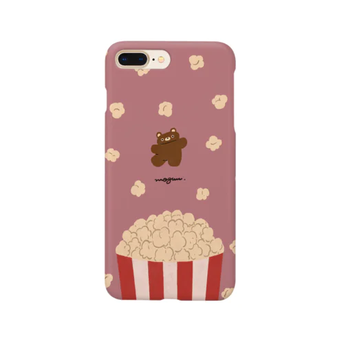 hajikeru popcorn pink スマホケース