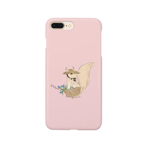 りすくん　花を摘みに Smartphone Case