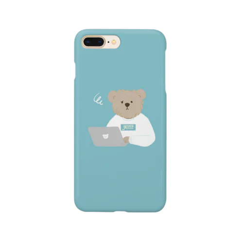 リモートワーク　クマさん　スウェット Smartphone Case