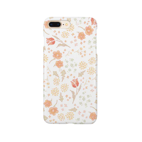 水彩風お花柄 Smartphone Case