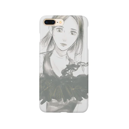 女性のイラストです Smartphone Case