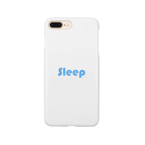 sleep ロゴ 水色 Smartphone Case