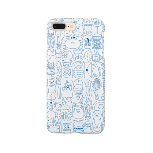 ぎゅうぎゅう(青い線)  Smartphone Case