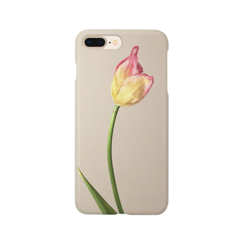 pink/yellow tulip  スマホケース