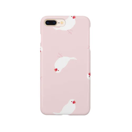 白文鳥　ピンク Smartphone Case