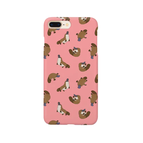 カモノハシの総柄　ピンク Smartphone Case