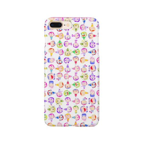 Charlieカラフル背景ホワイト Smartphone Case