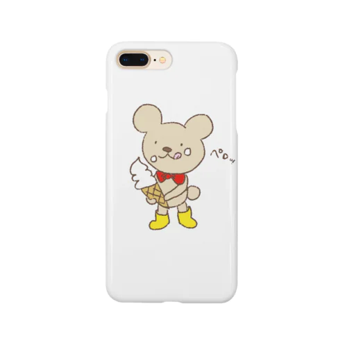 ソフトクリーム美味しいな💕 Smartphone Case