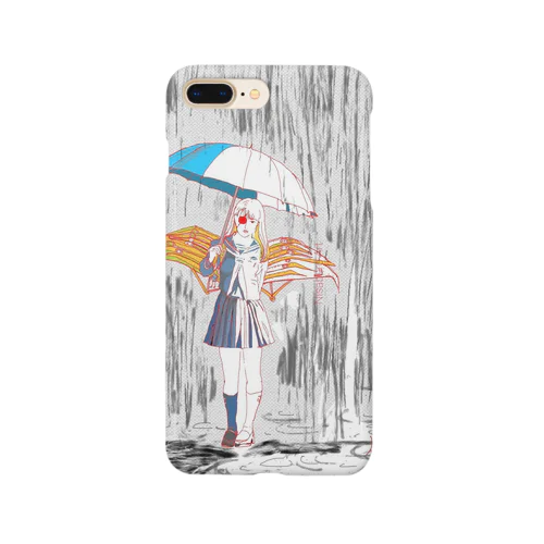 雨の中の鉄翼少女 Smartphone Case