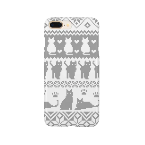 ノルディック柄　猫3 Smartphone Case