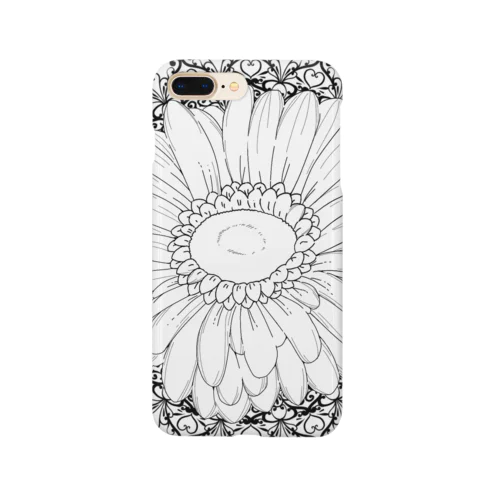 モノクロな花 Smartphone Case