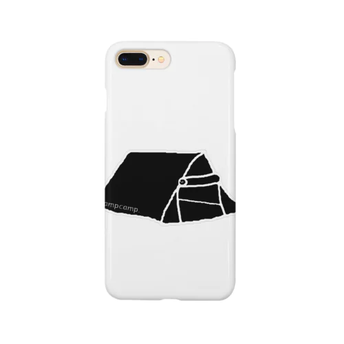 Campcampのテント　黒 Smartphone Case