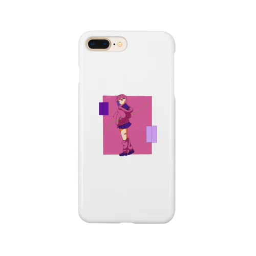 ピンク・女の子 Smartphone Case