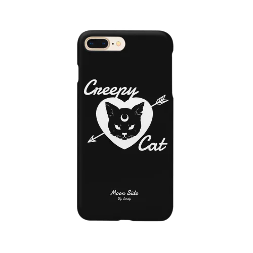 【MOON SIDE】 Creepy Cat #Black Smartphone Case