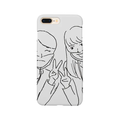 マスクの下で Smartphone Case