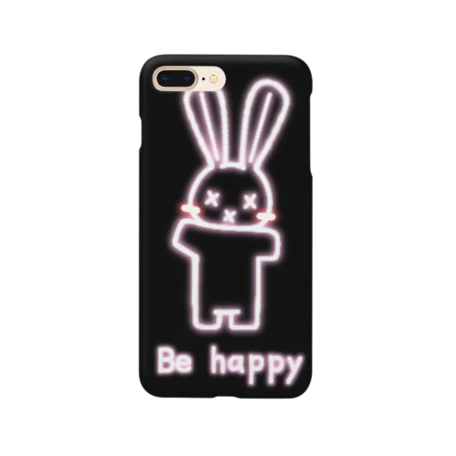 ネオン✘ウサギ　ブラック Smartphone Case