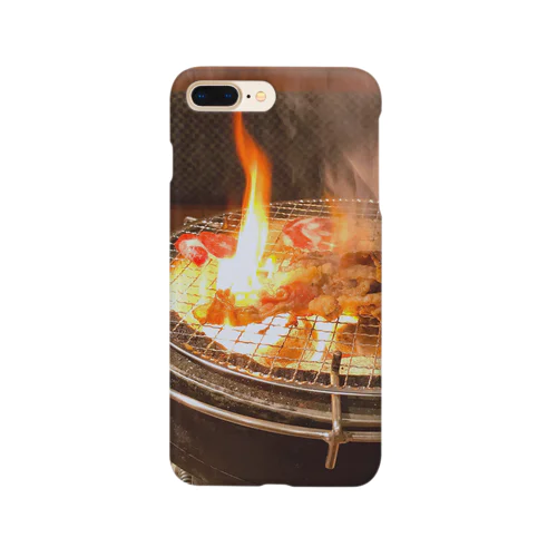 炎上する焼肉の網 스마트폰 케이스