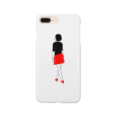 赤いミニスカートの女の子 Smartphone Case