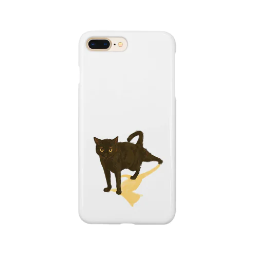 【黒猫ストレッチ】 Smartphone Case