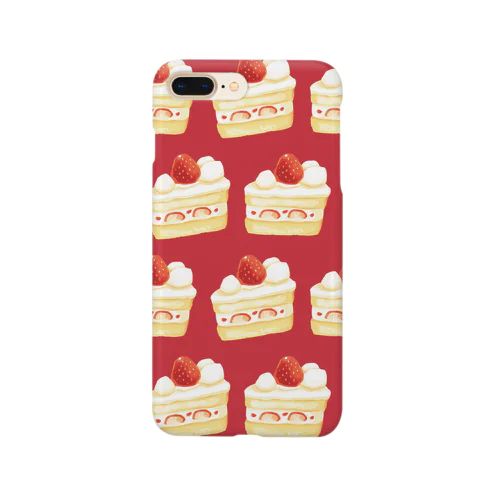 ショートケーキ[レッド] Smartphone Case