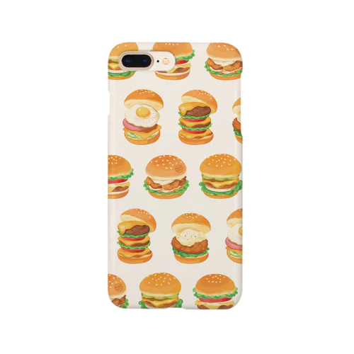 ハンバーガー[白] Smartphone Case