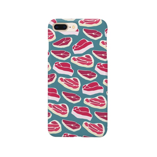 生肉のiPhoneケース(セージブルー) Smartphone Case