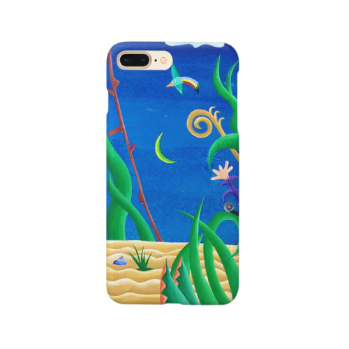 青色の静かな夜の幻想 Smartphone Case