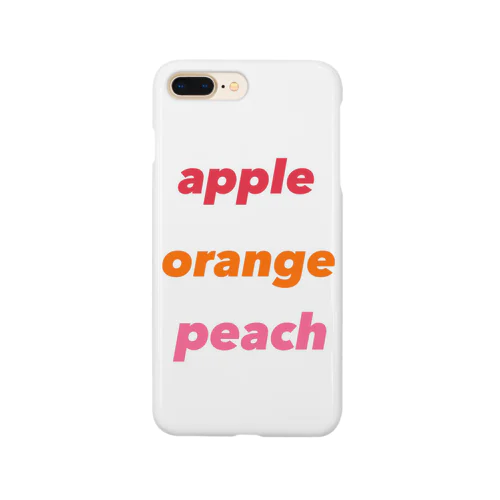 apple    orange   peach Smartphone Case