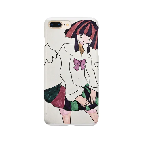 学生女の子(はねつき) Smartphone Case