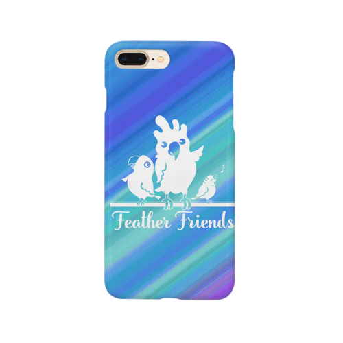 鳥/Feather Friends青 Smartphone Case