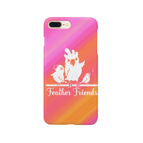 鳥/Feather Friendsピンク Smartphone Case