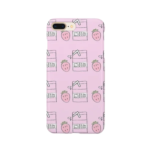 いちごみるくのスマホケース Smartphone Case