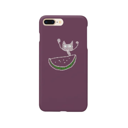 ハッピースイカキャットなスマホケース Smartphone Case