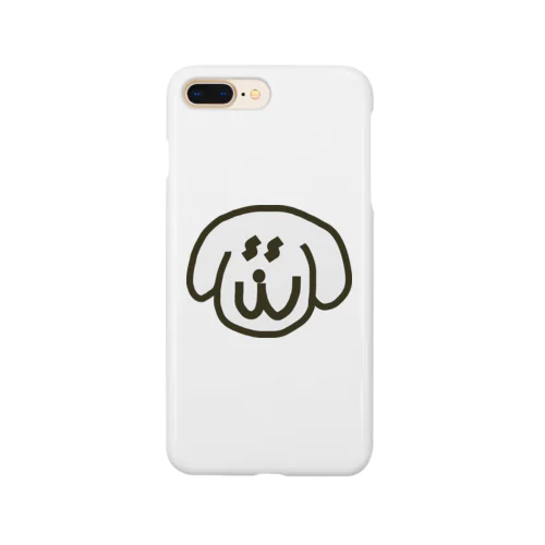 白い犬の Smartphone Case