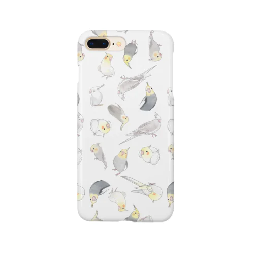 たっぷりオカメインコちゃん【まめるりはことり】 Smartphone Case