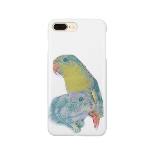 ジャンガリアンハムスターとサザナミインコ Smartphone Case