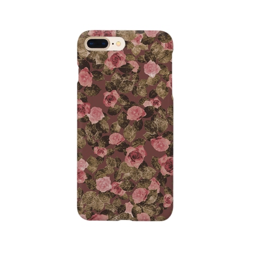 土壁と桃色のバラ Smartphone Case