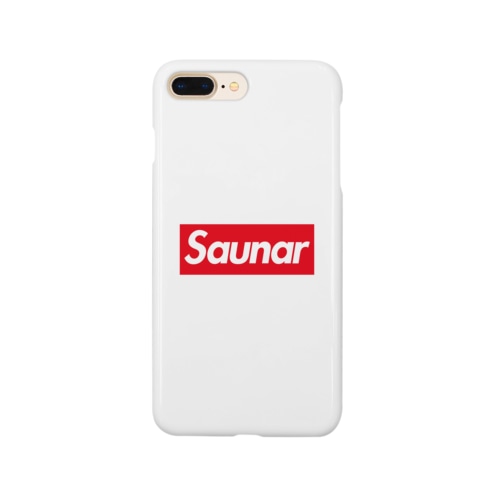 Saunar-サウナー-赤BOXロゴ Smartphone Case