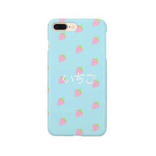 いちごドットのドットぶるーからー Smartphone Case