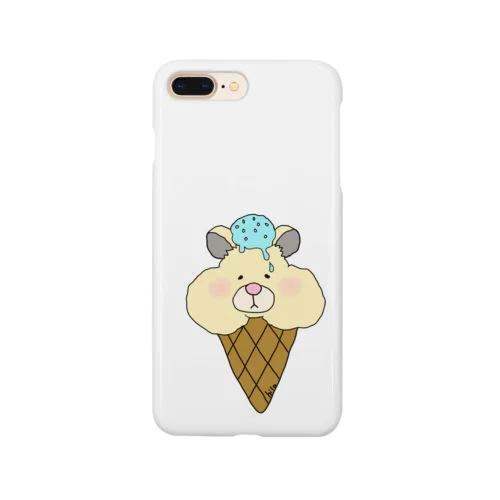 ハムハム恥ずかしやの青いアイス Smartphone Case