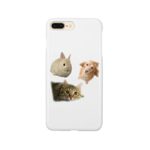 犬と猫とうさぎ好きな人のためのグッズ Smartphone Case