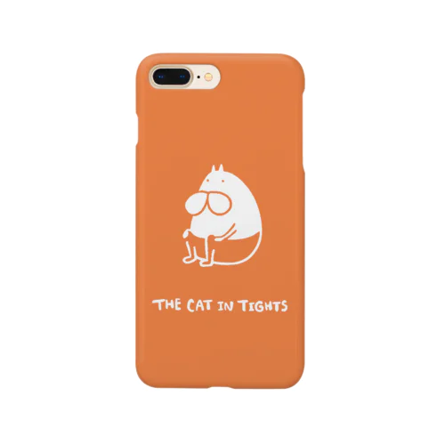 ねこタイツ おすわり オレンジ Smartphone Case