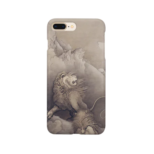 狩野 芳崖 《獅子図》 Smartphone Case