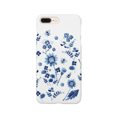 野の花とみつばち Smartphone Case