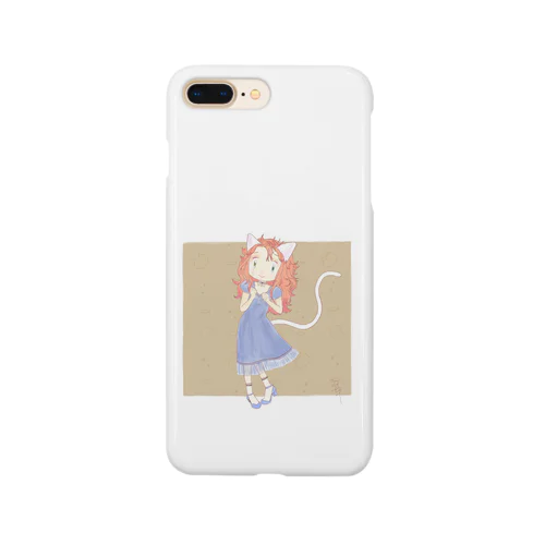 白にゃんdance Smartphone Case