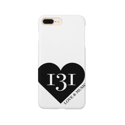 131ハート黒ロゴ Smartphone Case