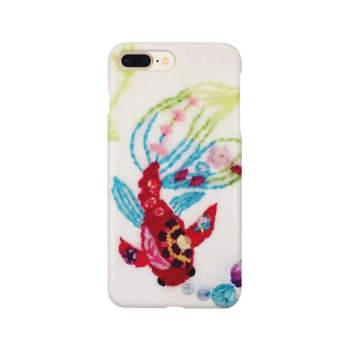 刺繍金魚 Smartphone Case