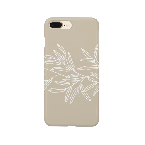 Elegnt Leaves - brown Smartphone Case